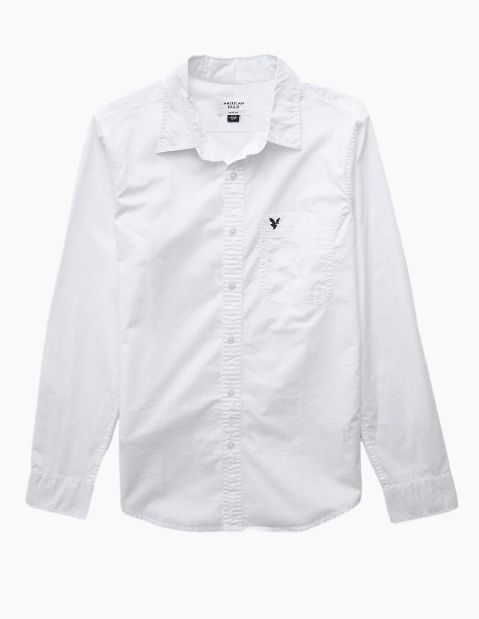 Camisa casual de algodón manga larga para hombre 2