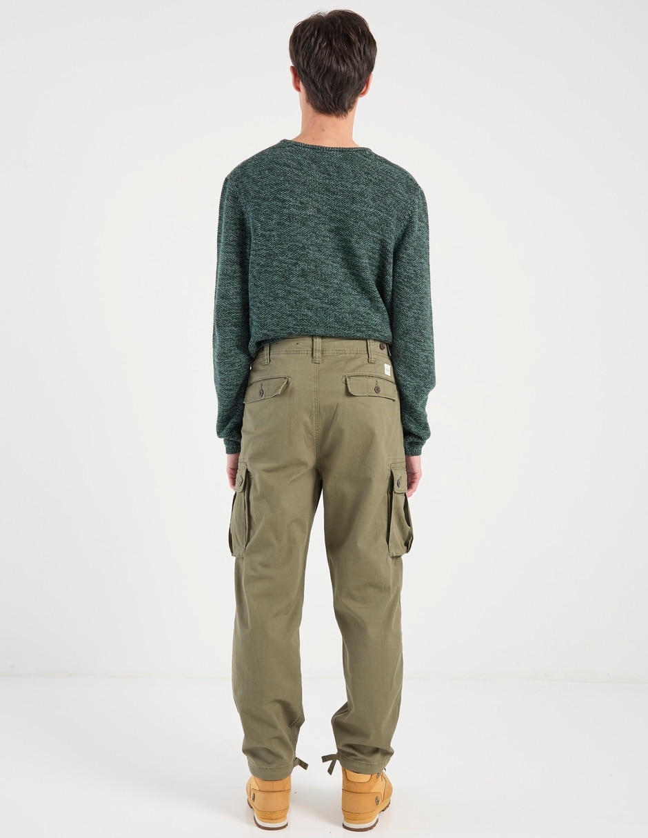 Pantalón cargo regular de algodón para hombre 6