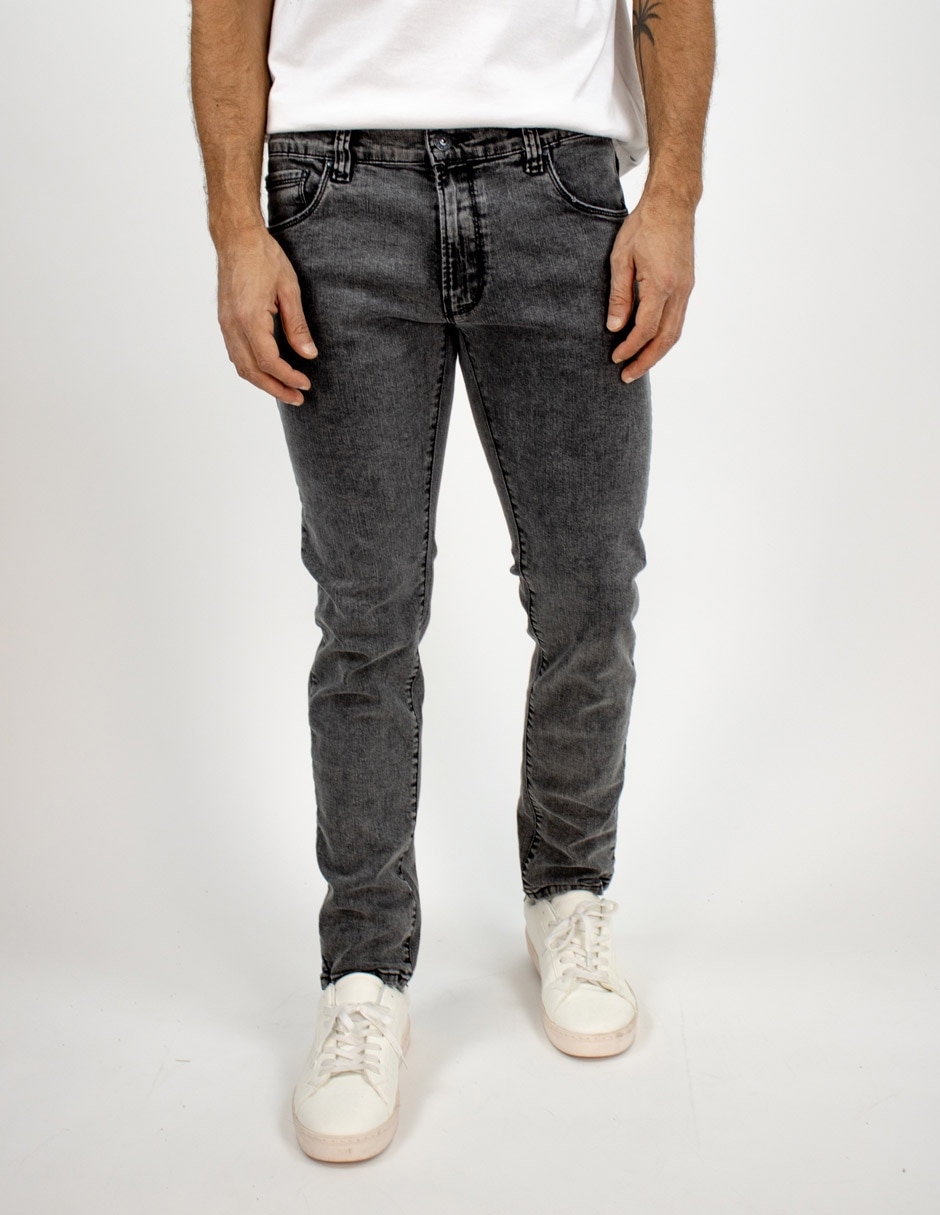 Jeans slim deslavado para hombre