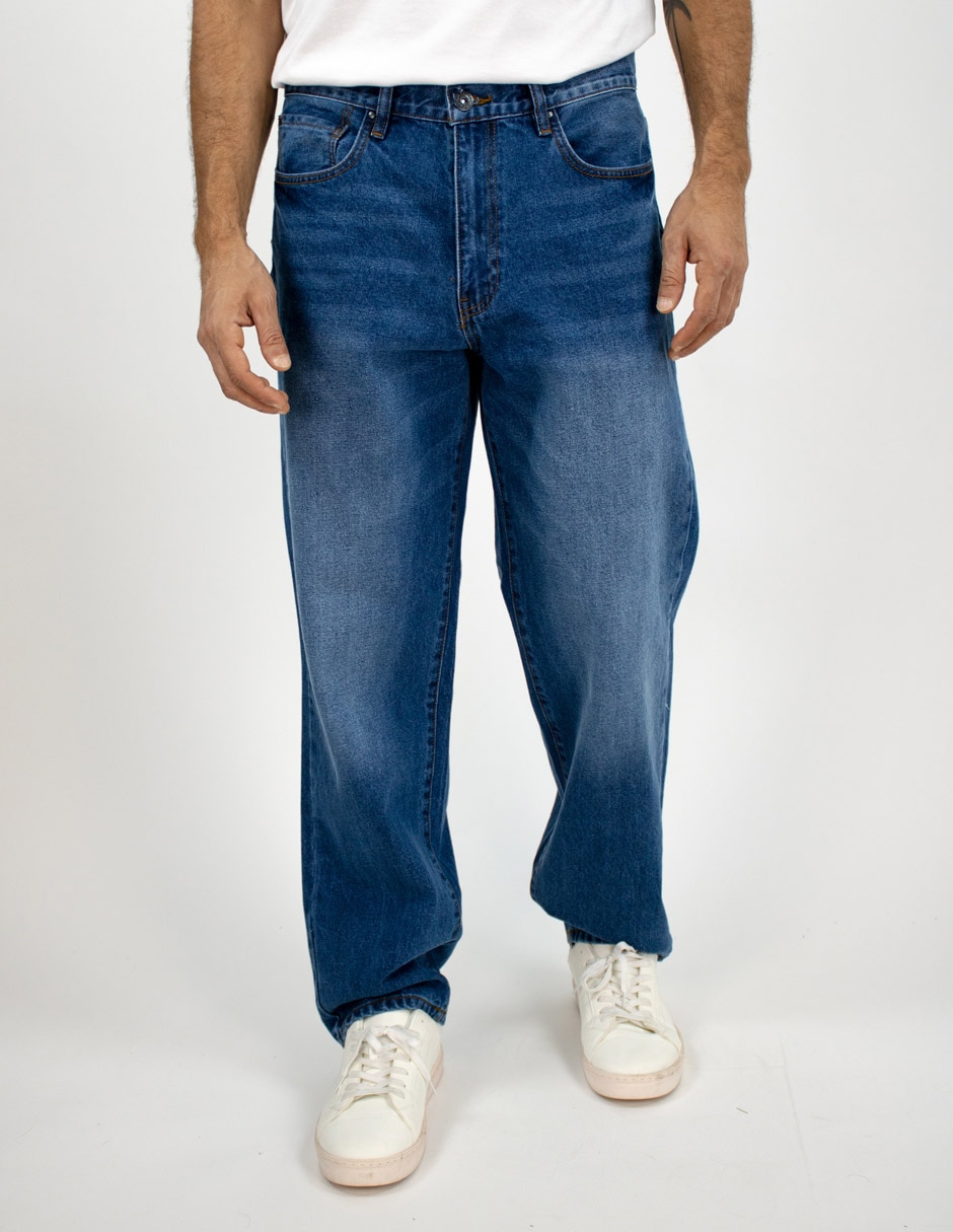 Jeans slim deslavado para hombre