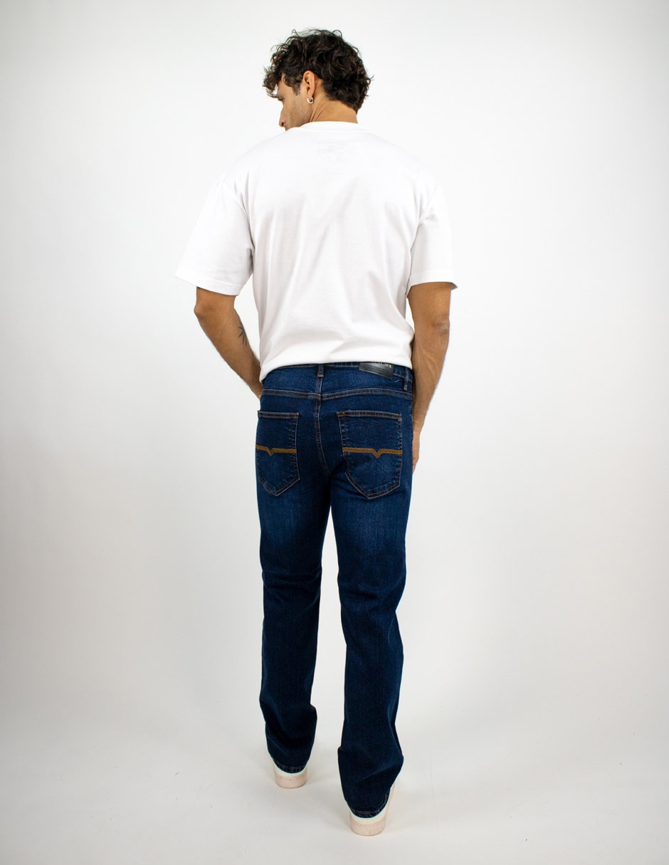 Jeans slim deslavado para hombre 2