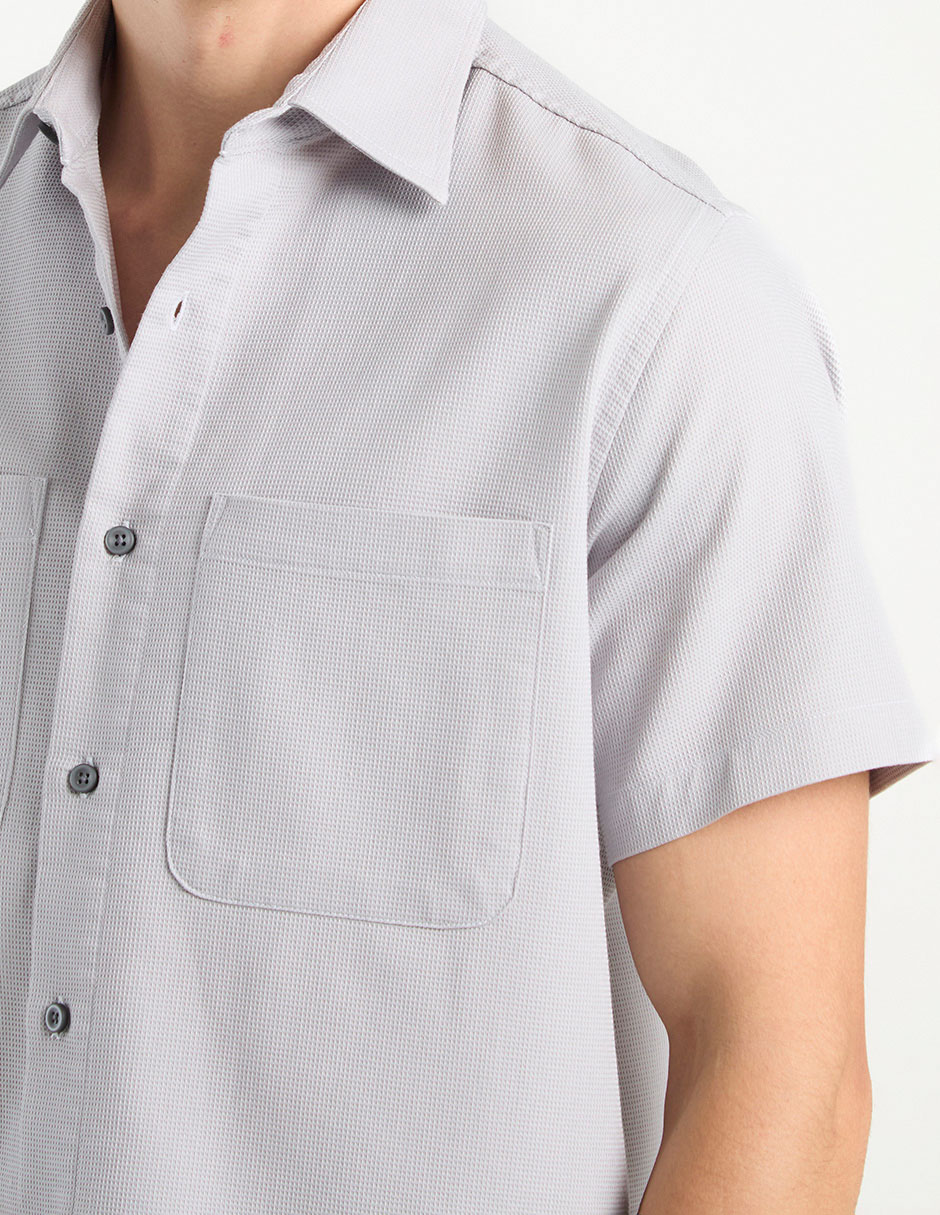 Camisa casual manga corta para hombre 4