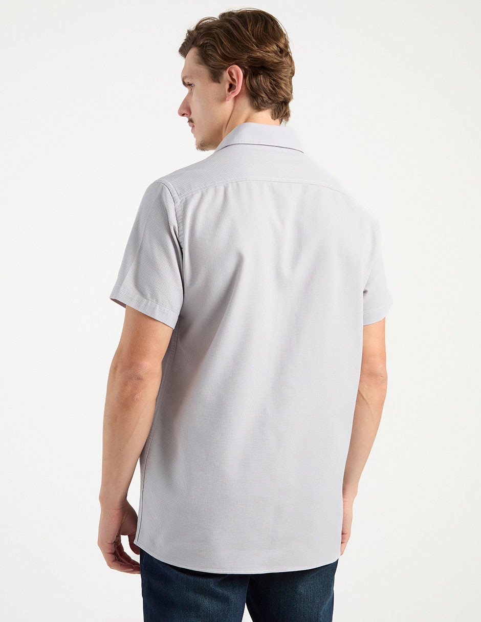 Camisa casual manga corta para hombre 6