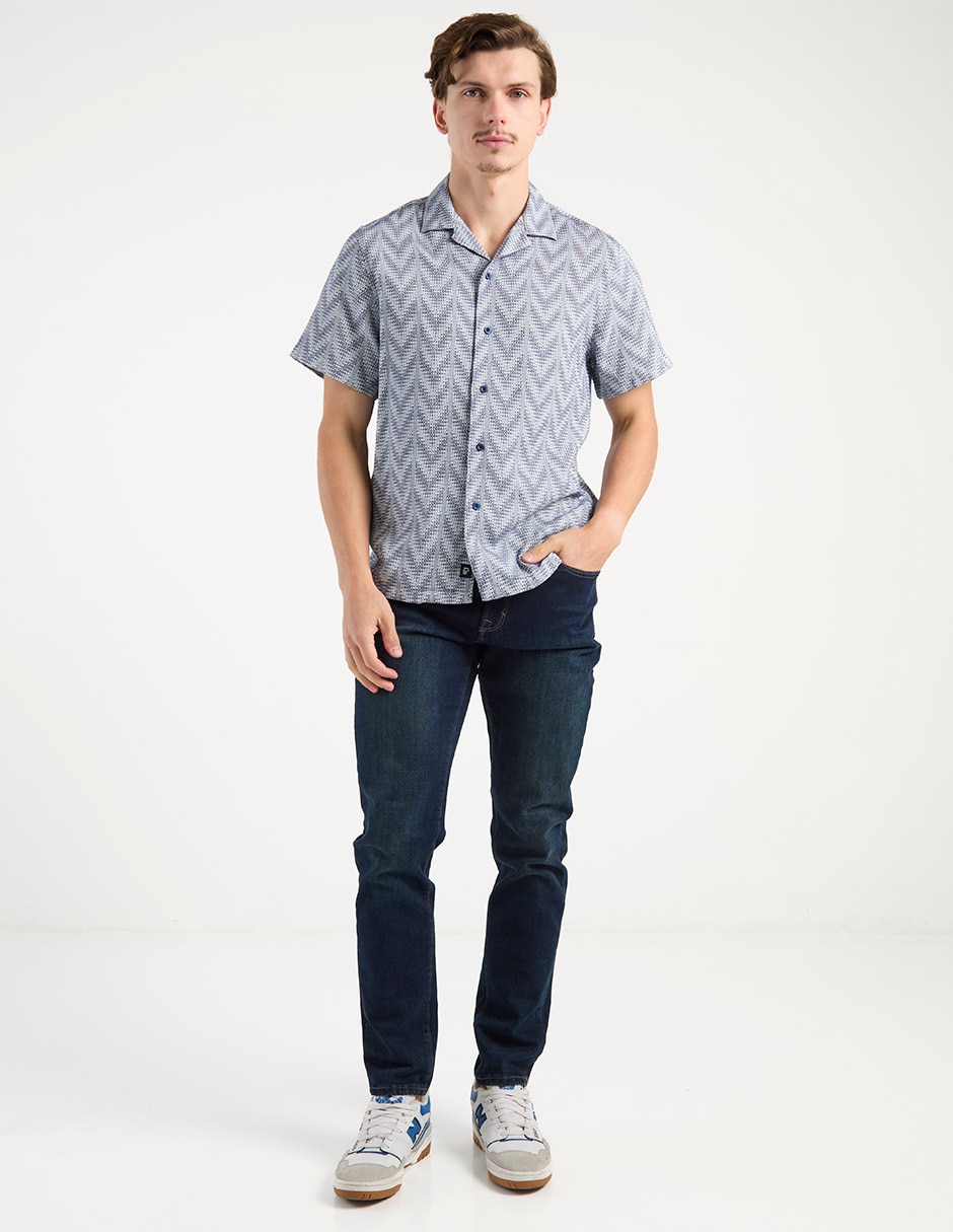 Camisa casual de algodón manga corta para hombre 3