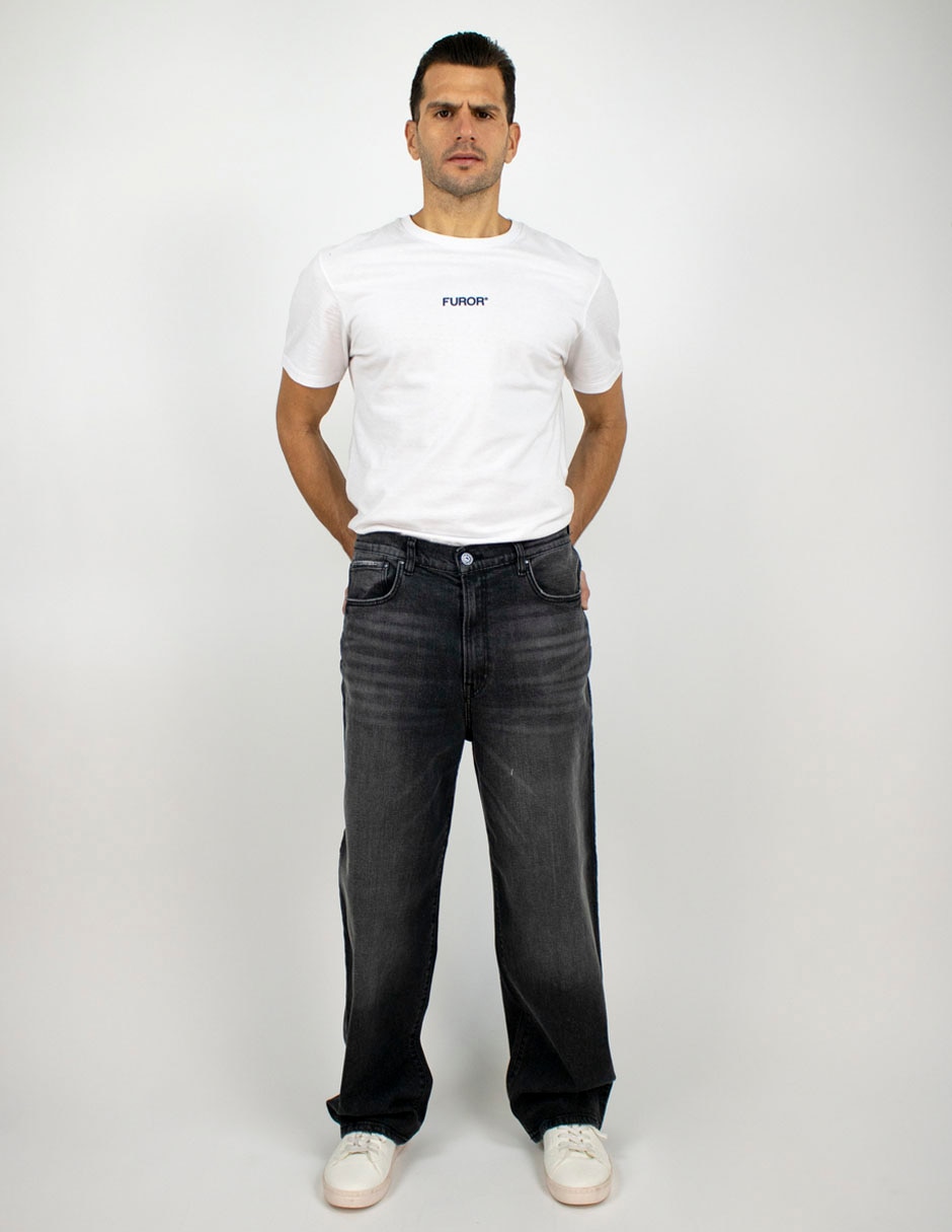 Jeans baggy deslavado para hombre 3