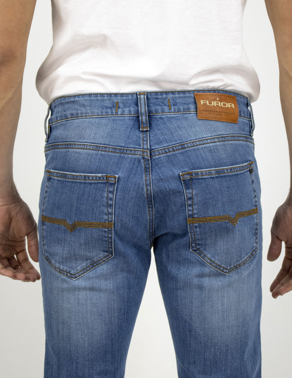 Jeans slim OS 02263 lavado medio para hombre 4