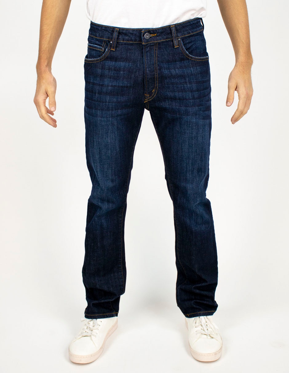 Jeans slim deslavado para hombre