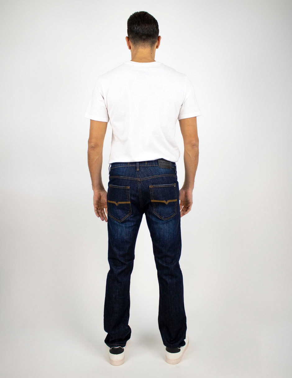 Jeans slim deslavado para hombre 2