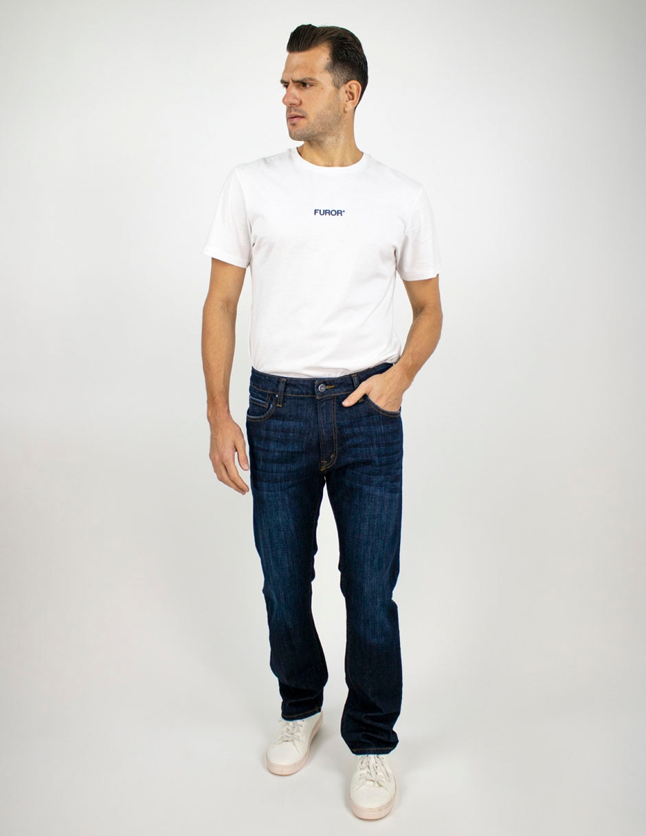 Jeans slim deslavado para hombre 3