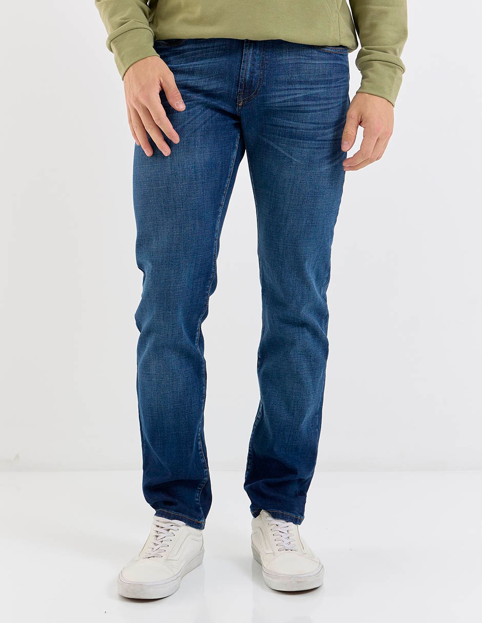 Jeans slim deslavado para hombre 2