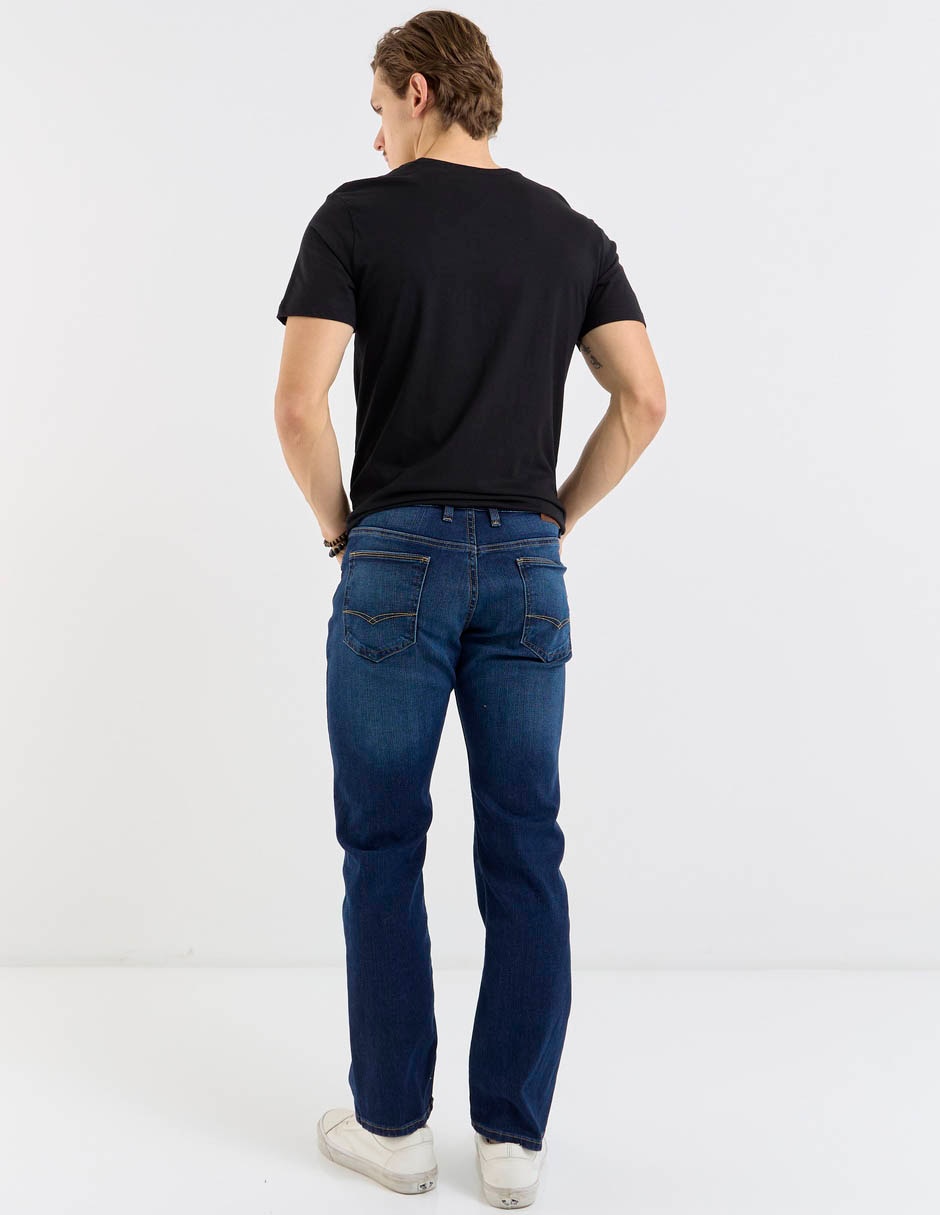 Jeans slim deslavado para hombre 6
