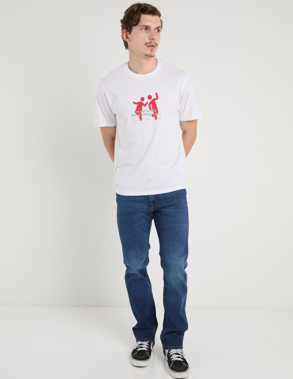 Jeans slim lavado stone wash para hombre 3