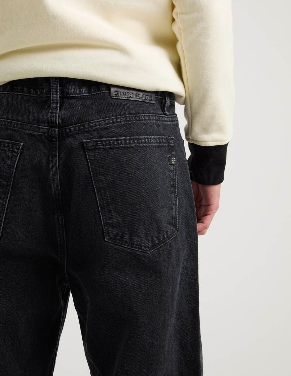 Jeans straight lavado obscuro para hombre 5