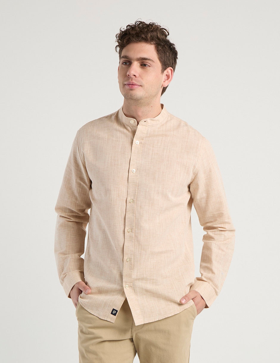 Camisa casual manga larga para hombre 2