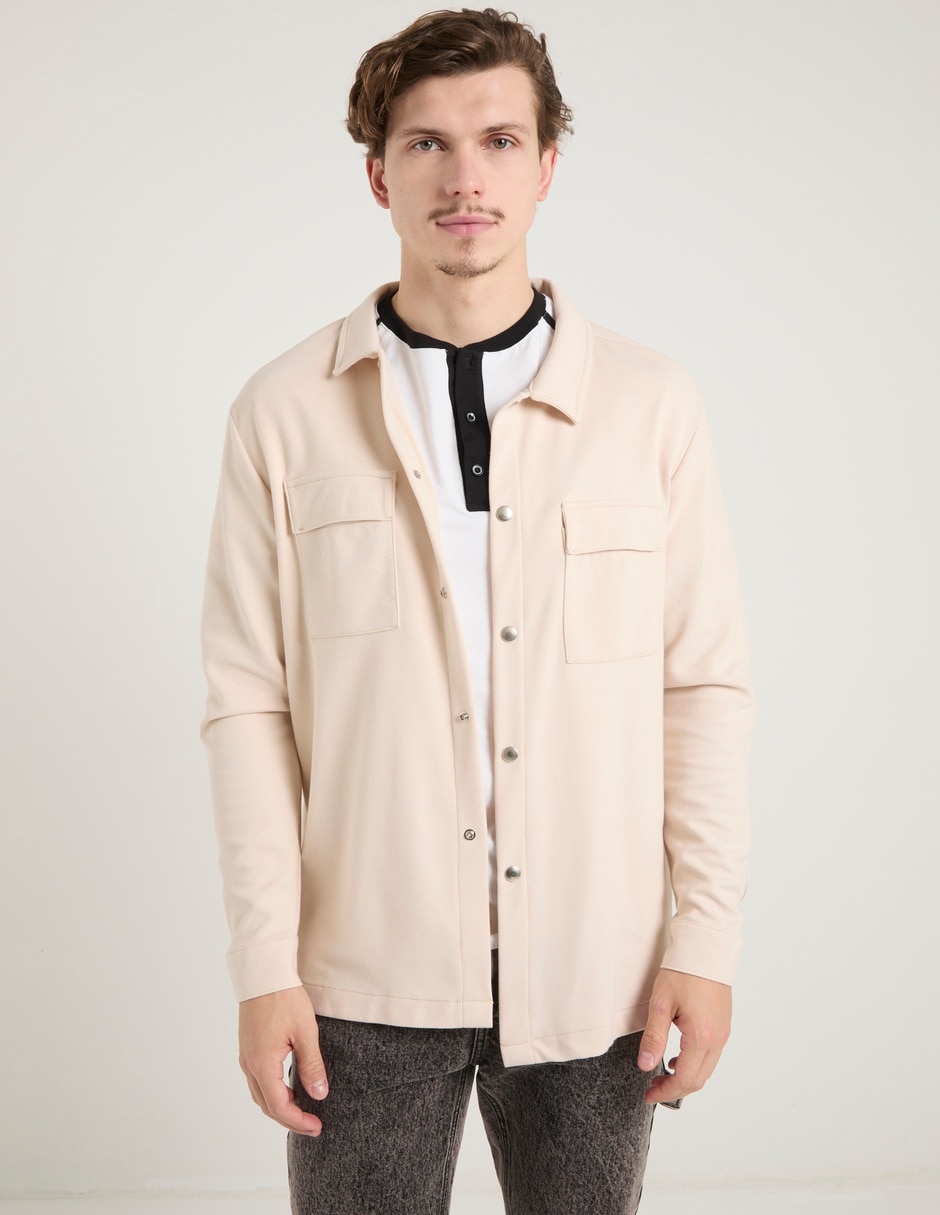 Camisa casual manga larga para hombre 2