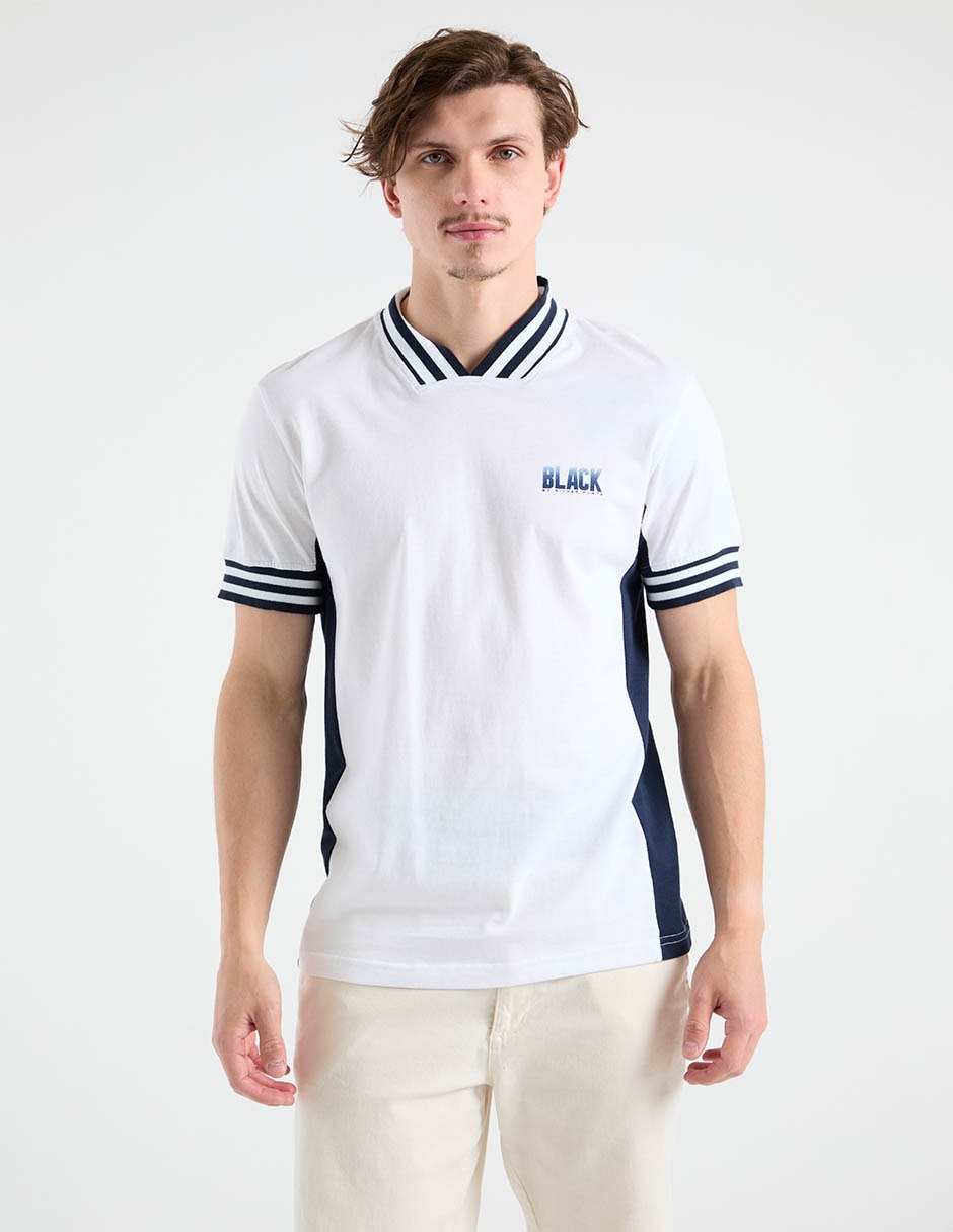 Playera cuello V para hombre 2