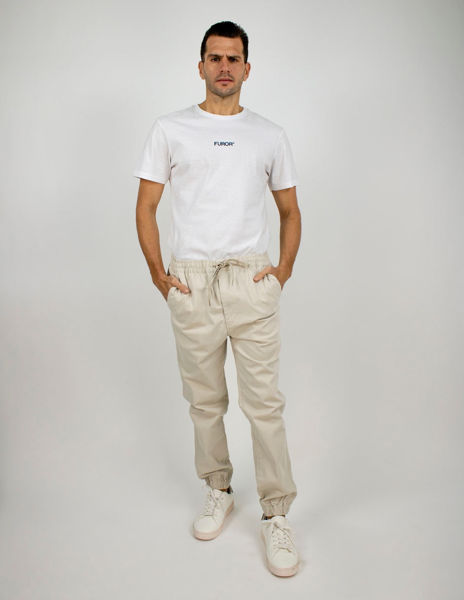 Jogger regular estampado liso para hombre 3