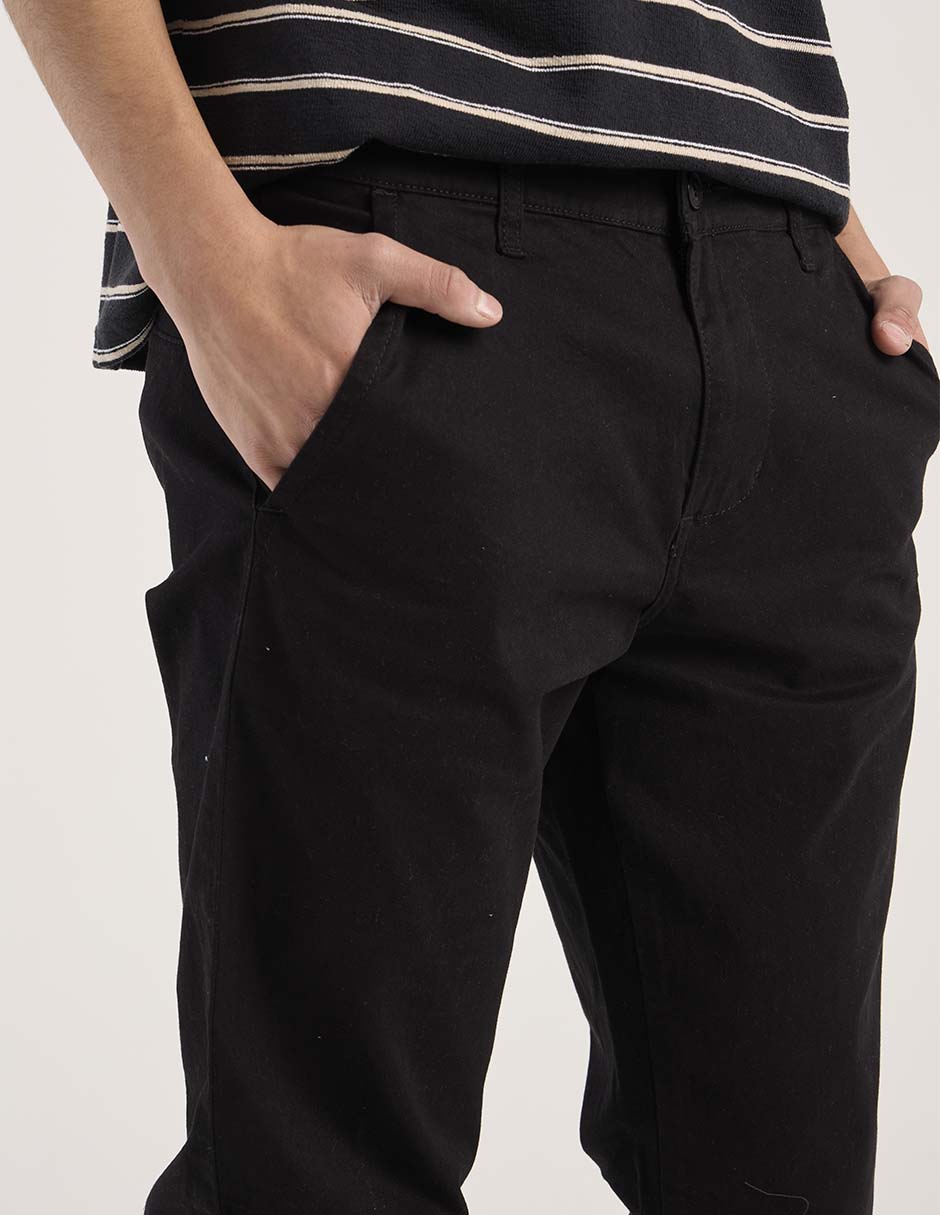Pantalón straight de gabardina para hombre 4