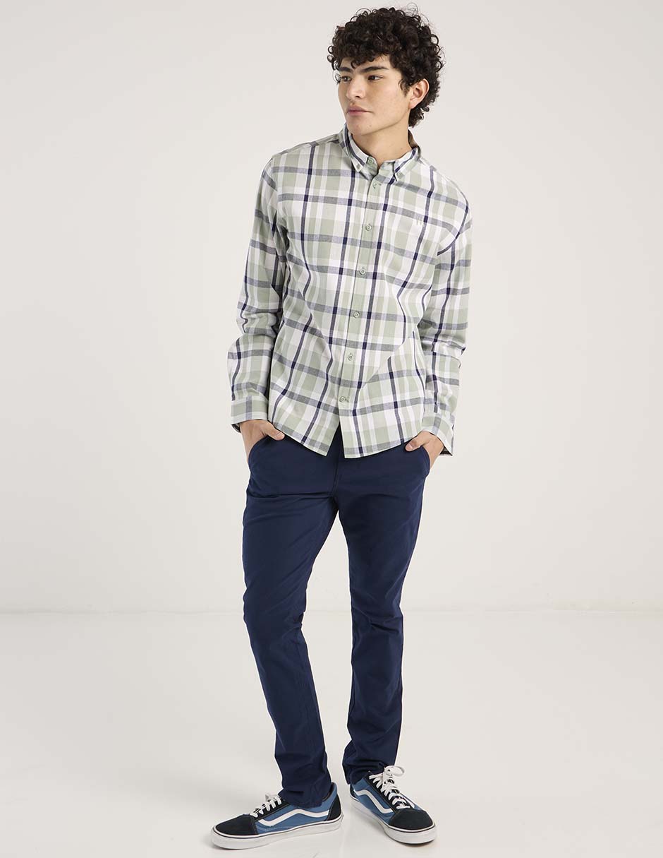 Pantalón slim de algodón para hombre Pantalón slim de algodón para hombre