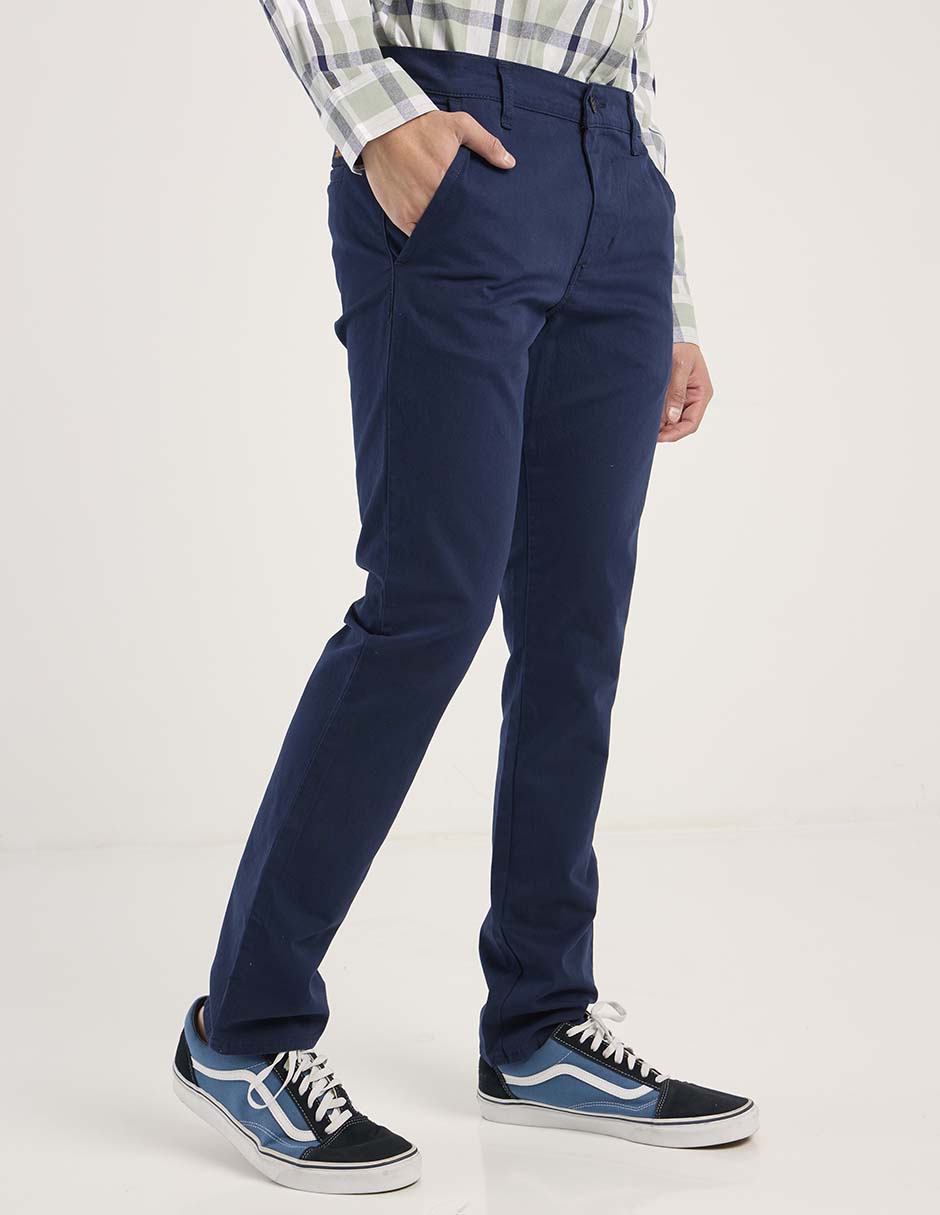 Pantalón slim de algodón para hombre 4