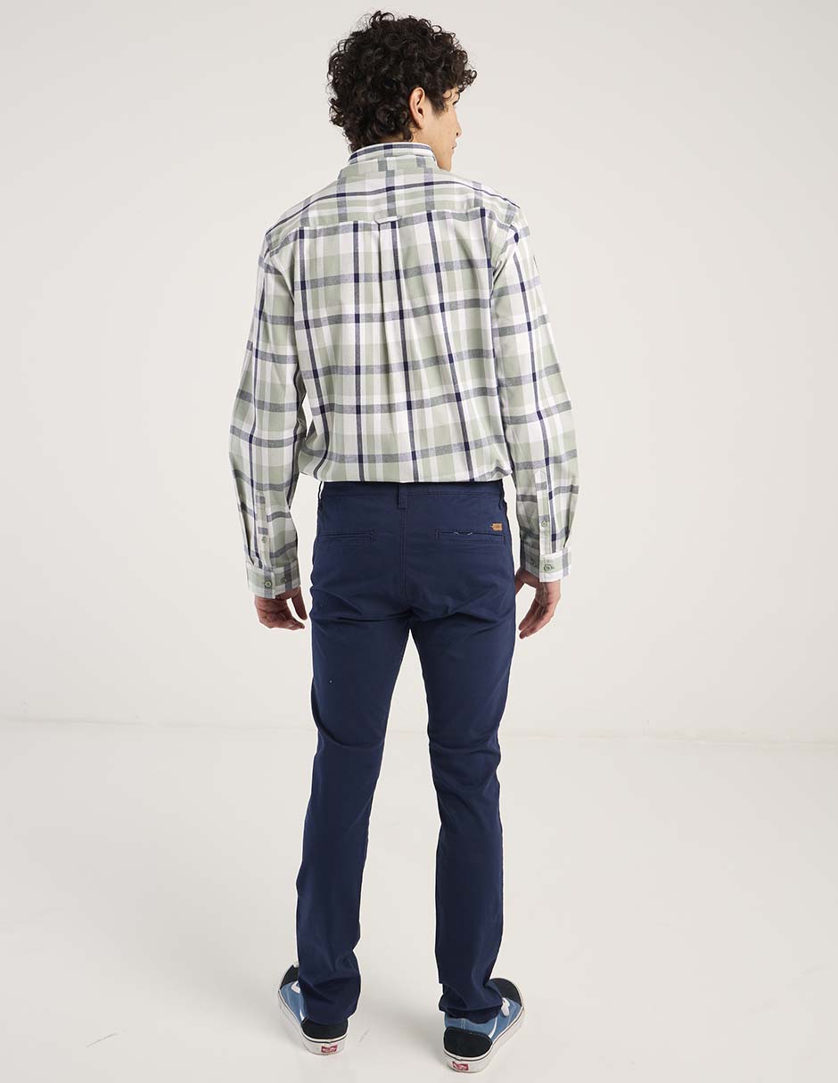 Pantalón slim de algodón para hombre 6