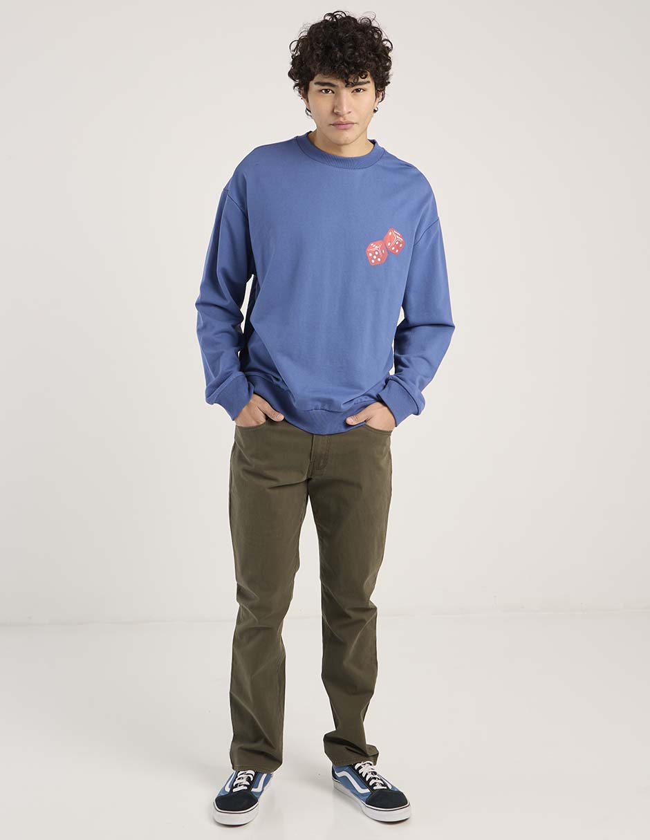 Pantalón straight de algodón para hombre Pantalón straight de algodón para hombre