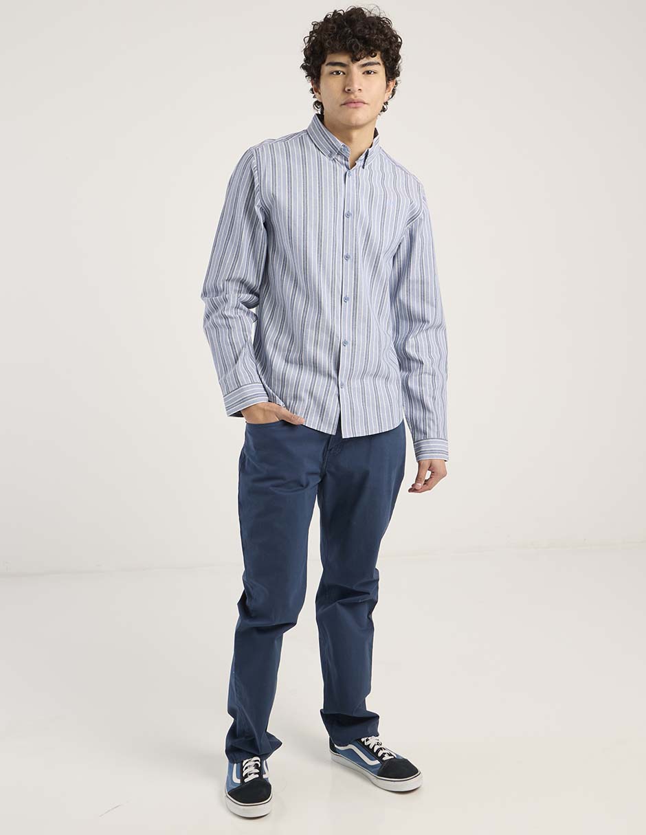 Pantalón straight de algodón para hombre
