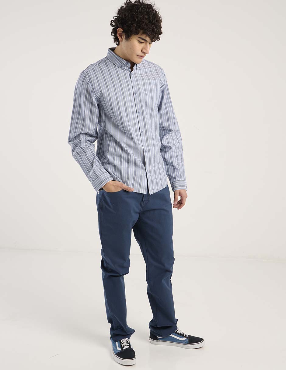 Pantalón straight de algodón para hombre 3