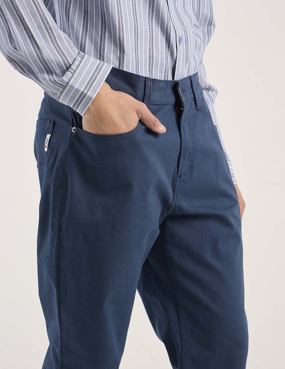 Pantalón straight de algodón para hombre 5