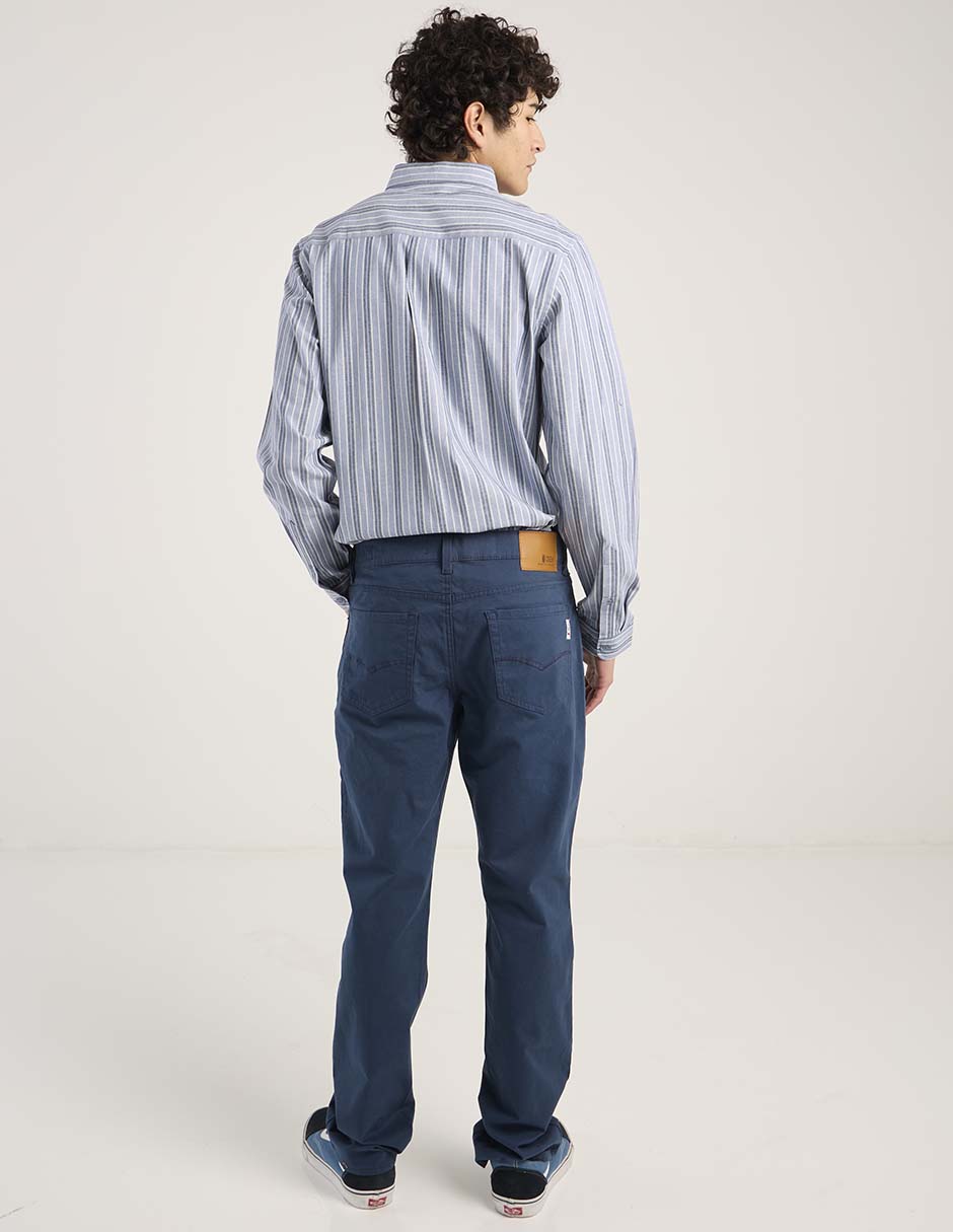 Pantalón straight de algodón para hombre 6
