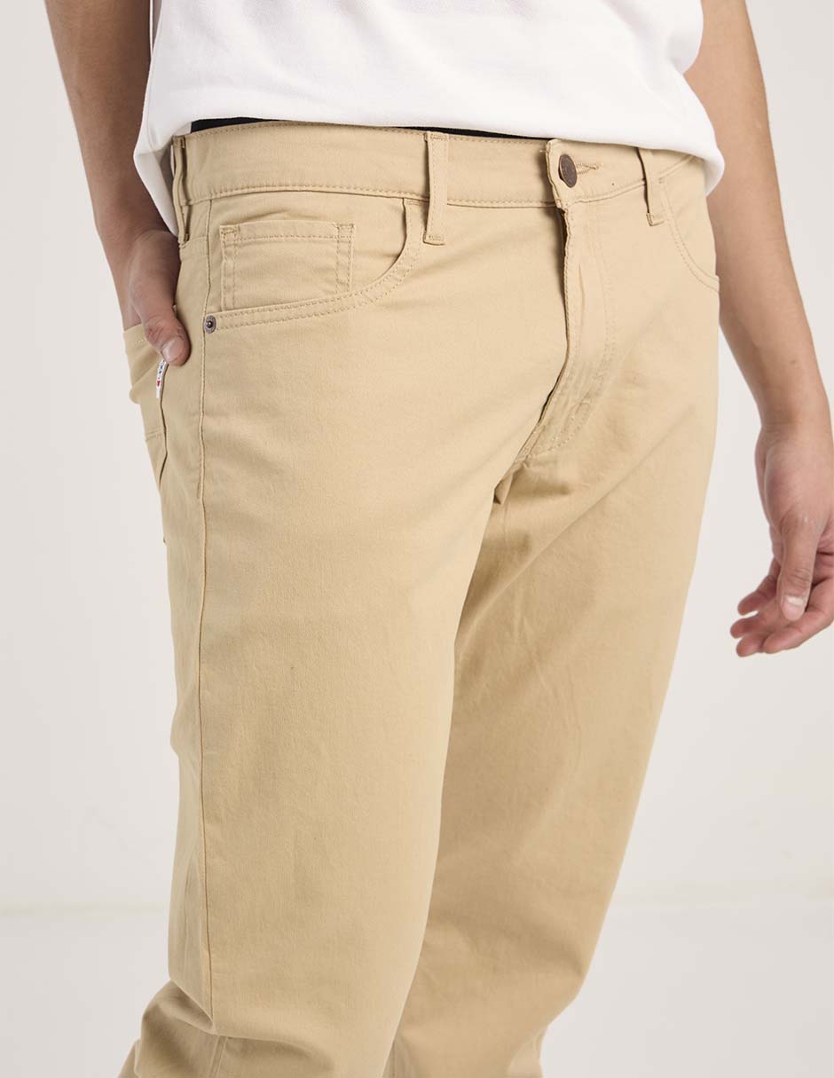 Pantalón straight de algodón para hombre 4