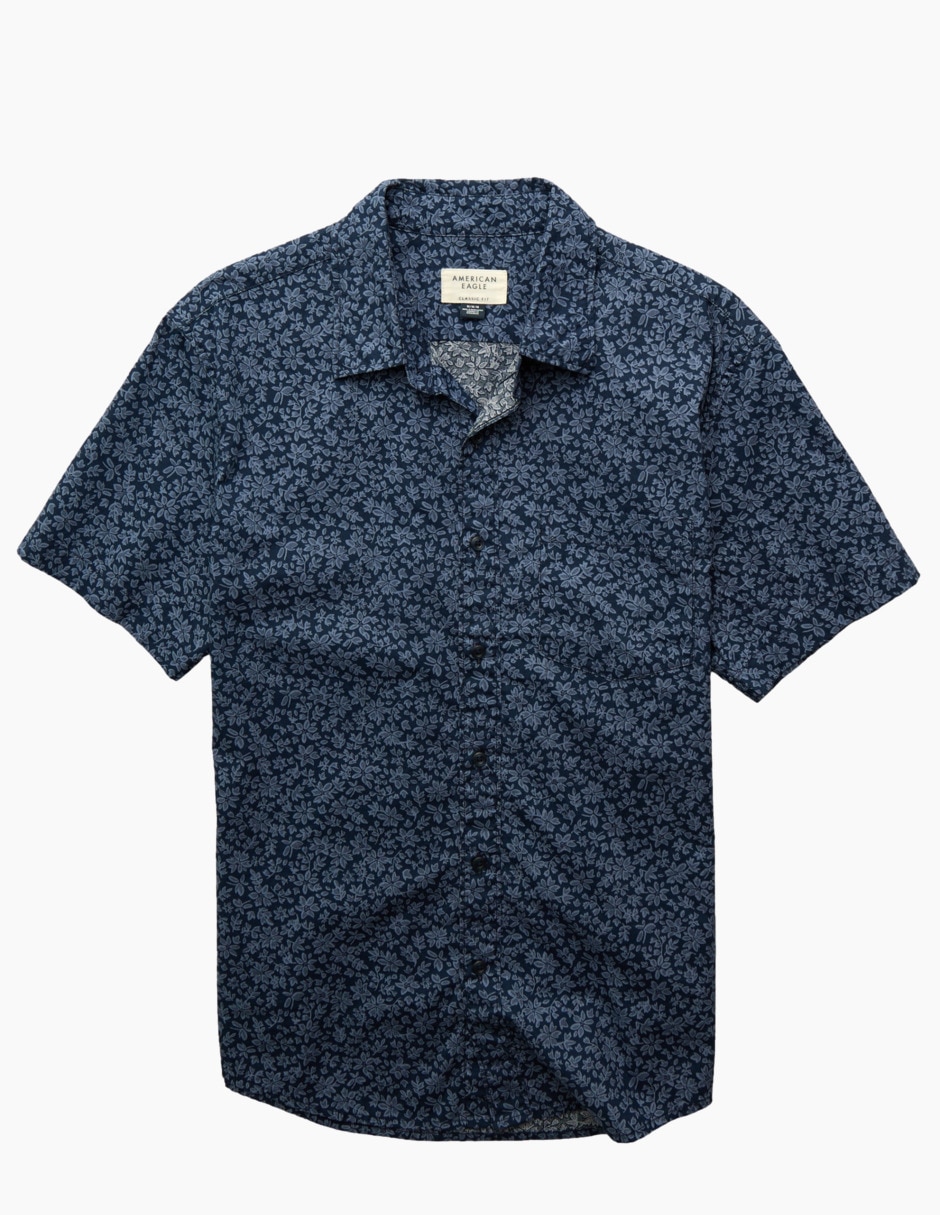 Camisa casual de algodón manga corta para hombre 3