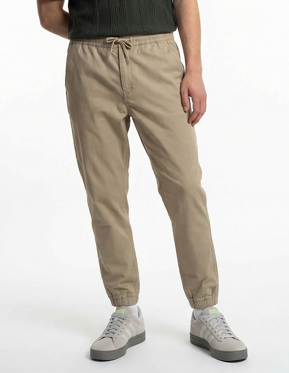 Pantalón jogger regular de algodón para hombre Pantalón jogger regular de algodón para hombre