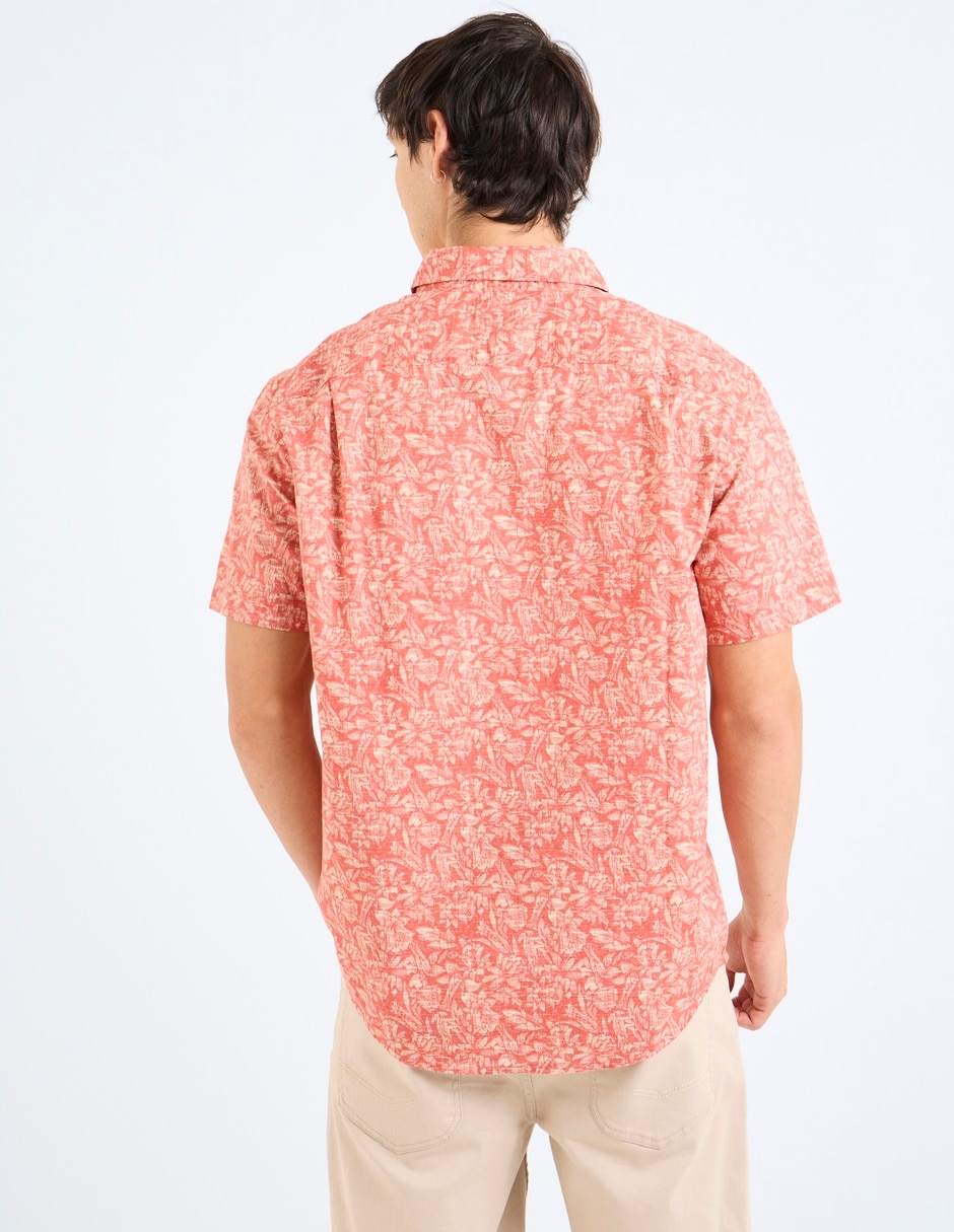Camisa casual de algodón manga corta para hombre 6