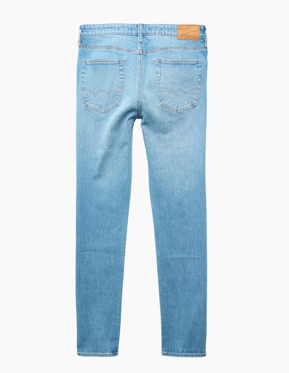 Jeans slim lavado medio para hombre 1