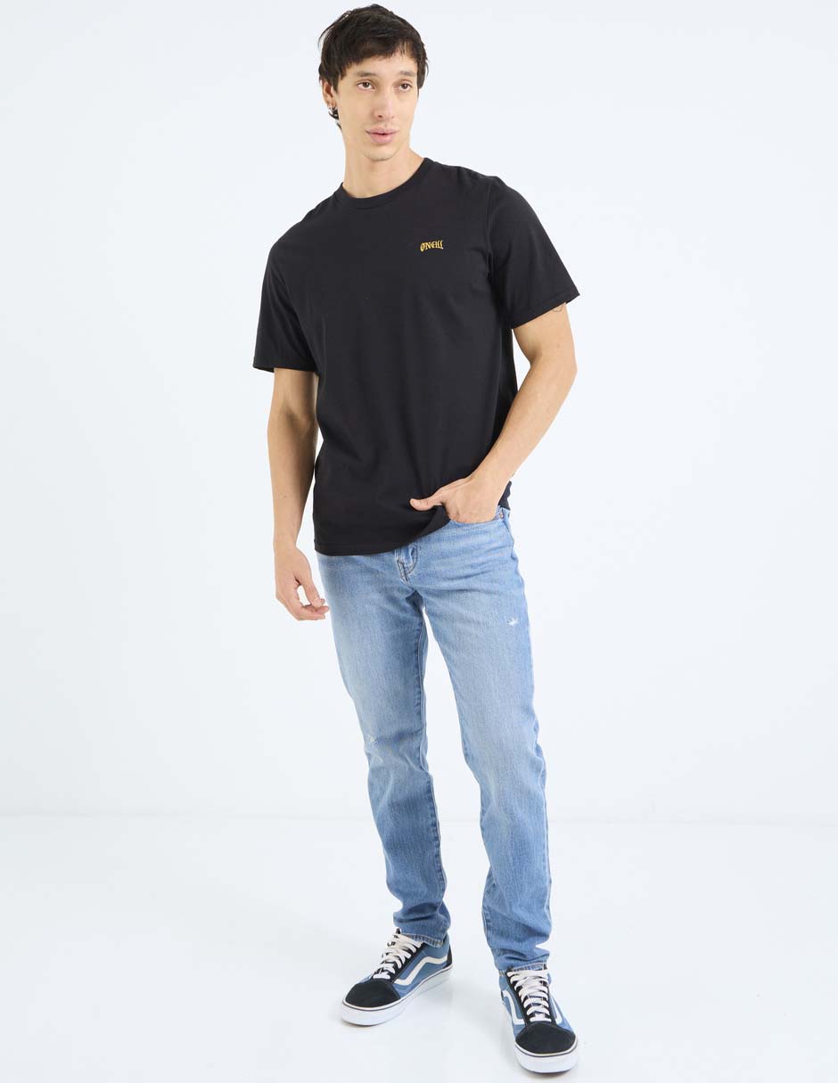 Jeans skinny lavado medio para hombre 3