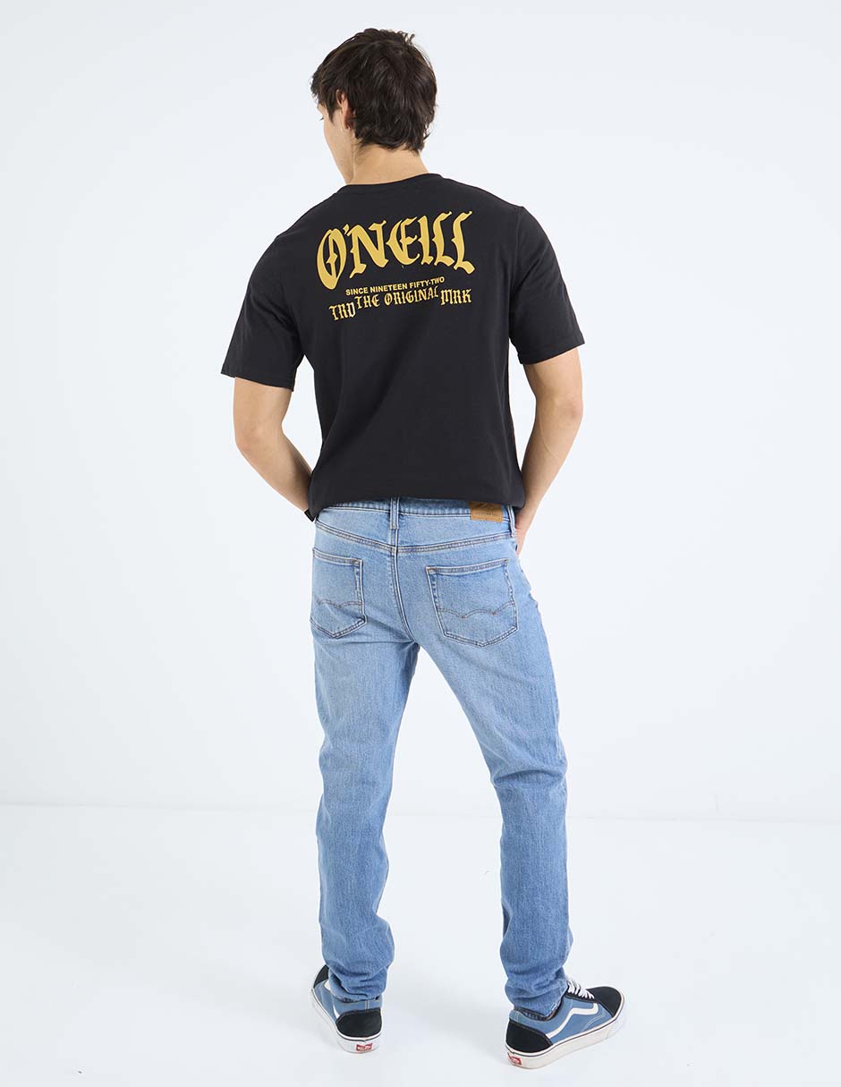 Jeans skinny lavado medio para hombre 6