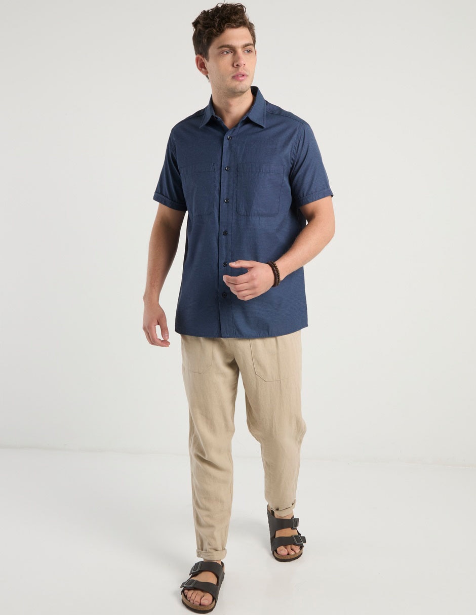 Camisa casual manga corta para hombre 3