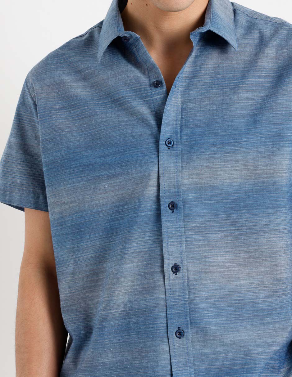 Camisa casual manga corta para hombre 5