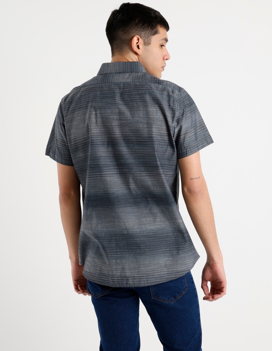 Camisa casual manga corta para hombre 6