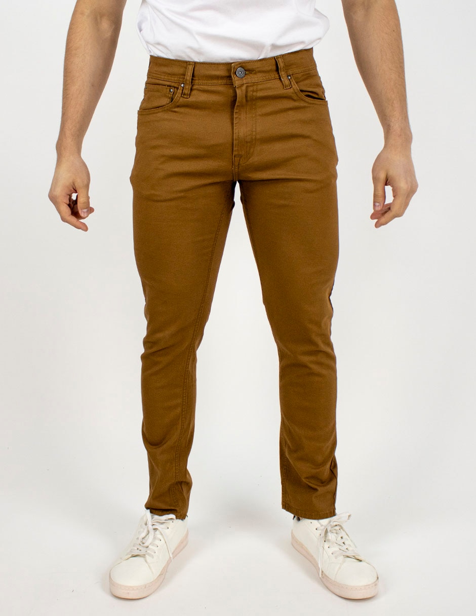 Pantalón casual straight de algodón para hombre Pantalón casual straight de algodón para hombre