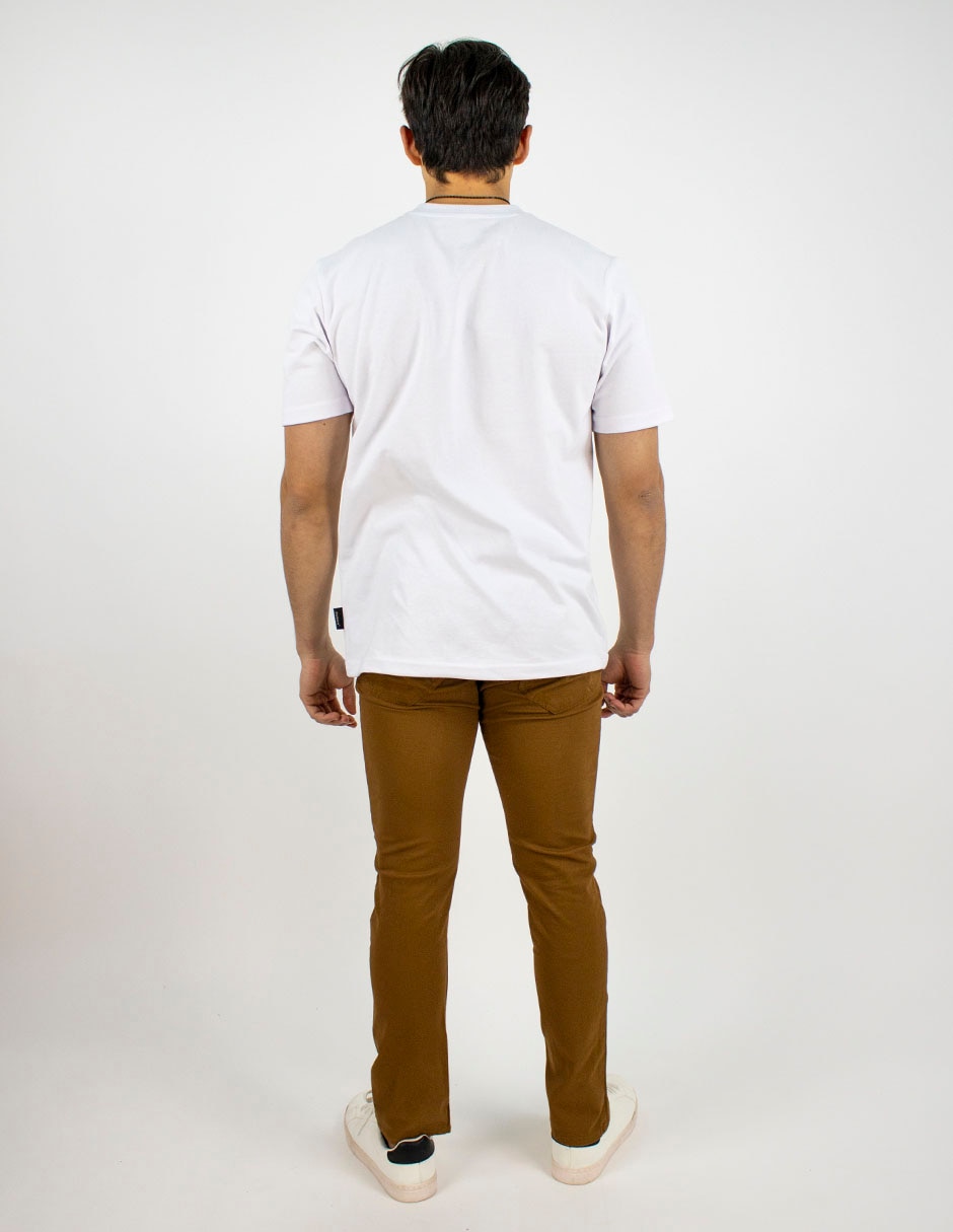 Pantalón casual straight de algodón para hombre 2