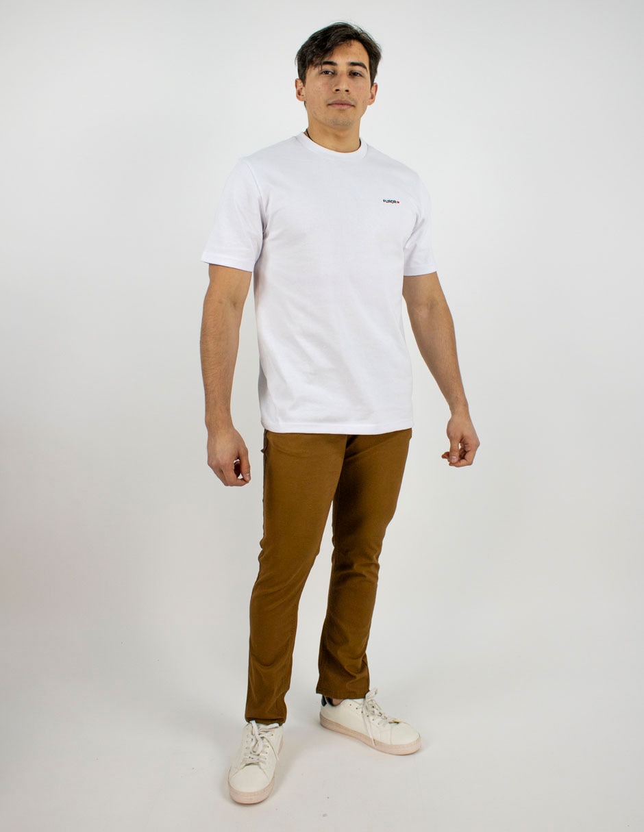 Pantalón casual straight de algodón para hombre 3