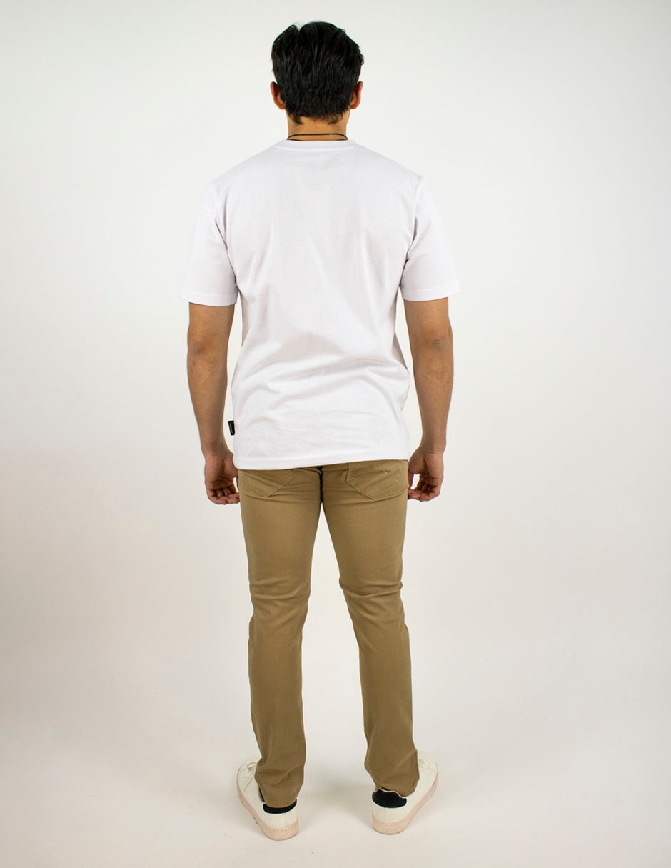 Pantalón casual straight de algodón para hombre 2
